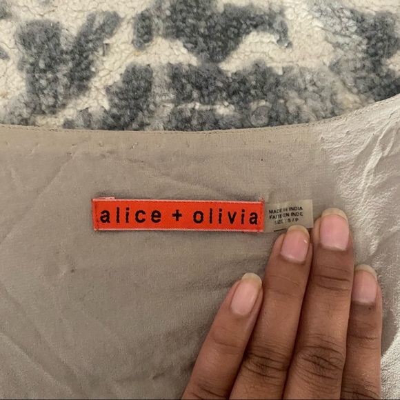 Alice + Olivia sparkle Gray Sequin Vest size S - Picture 3 of 10